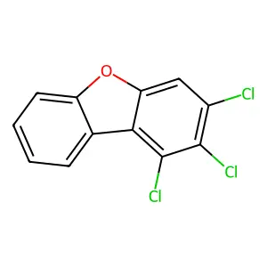 1,2,3-TRICHLORODIBENZOFURAN structure