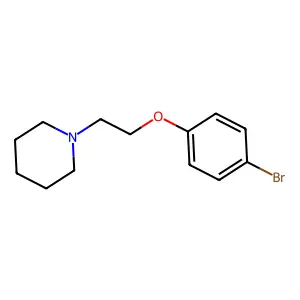 1-[2-(4-bromophenoxy)ethyl]piperidine structure
