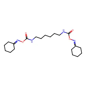(cyclohexylideneamino) N-[6-[(cyclohexylideneamino)oxycarbonylamino]hexyl]carbamate structure