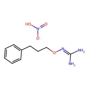 (3-Phenylpropoxy)guanidine nitrate structure