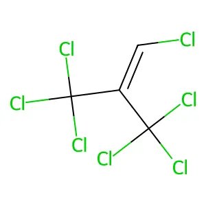 1,3,3,3-tetrachloro-2-(trichloromethyl)prop-1-ene structure