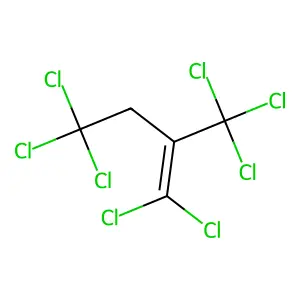 1,1,4,4,4-pentachloro-2-(trichloromethyl)but-1-ene structure