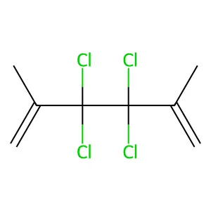 2,5-DIMETHYL-3,3,4,4-TETRACHLORO-1,5-HEXADIENE structure