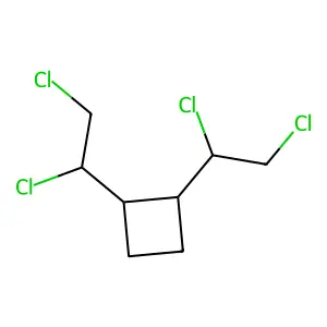1,2-BIS(1,2-DICHLOROETHYL)CYCLOBUTANE structure