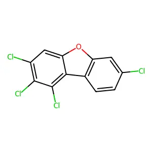 1,2,3,7-TETRACHLORODIBENZOFURAN structure