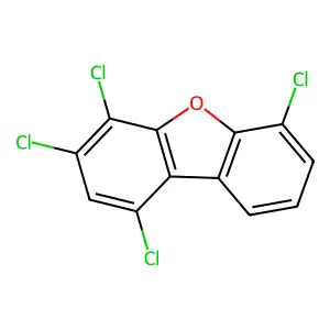 1,3,4,6-TETRACHLORODIBENZOFURAN structure
