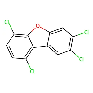 1,4,7,8-Tetrachlorodibenzofuran structure