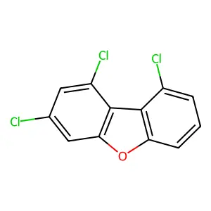 1,3,9-TRICHLORODIBENZOFURAN structure