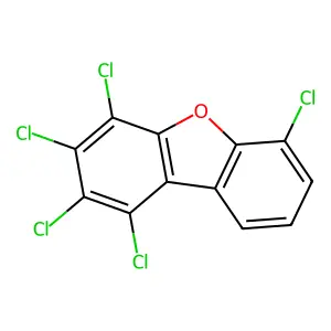 1,2,3,4,6-PENTACHLORODIBENZOFURAN structure