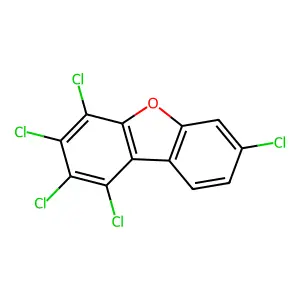 1,2,3,4,7-PENTACHLORODIBENZOFURAN structure