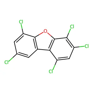 1,3,4,6,8-PENTACHLORODIBENZOFURAN structure