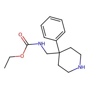 ethyl N-[(4-phenylpiperidin-4-yl)methyl]carbamate structure