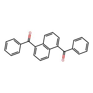 Methanone, 1,1'-(1,5-naphthalenediyl)bis(1-phenyl- structure