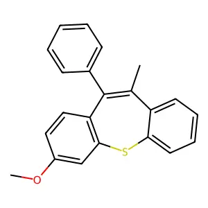 DIBENZO(b,f)THIEPIN, 3-METHOXY-10-METHYL-11-PHENYL- structure
