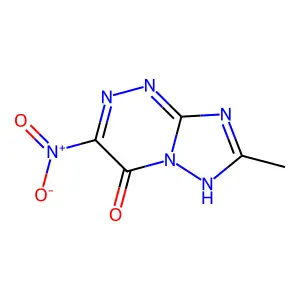 1,2,4-Triazolo(5,1-c)(1,2,4)triazine, 4,7-dihydro-6-nitro-7-oxo-2-methyl- structure