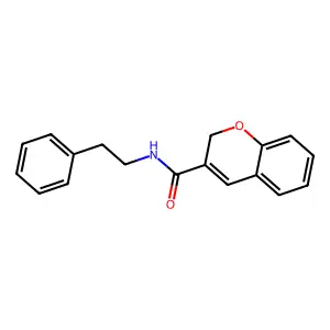 N-(2-phenylethyl)-2H-chromene-3-carboxamide structure