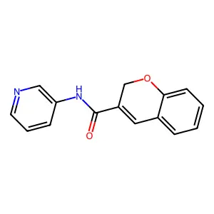 2H-1-BENZOPYRAN-3-CARBOXAMIDE, N-3-PYRIDINYL- structure