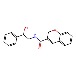 N-(2-hydroxy-2-phenylethyl)-2H-chromene-3-carboxamide structure
