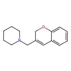 1-(2H-chromen-3-ylmethyl)piperidine structure