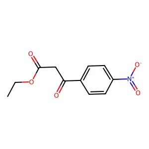 Ethyl 4-nitrobenzoylacetate structure