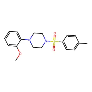 1-(2-methoxyphenyl)-4-(4-methylphenyl)sulfonylpiperazine structure