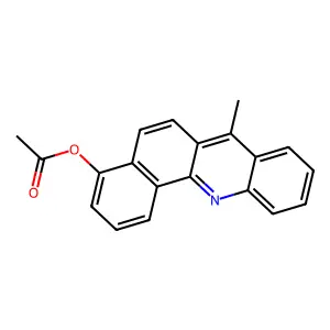 (7-methylbenzo[c]acridin-4-yl) acetate structure