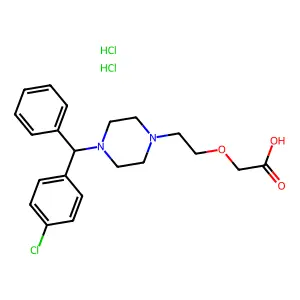 Cetirizine dihydrochloride structure