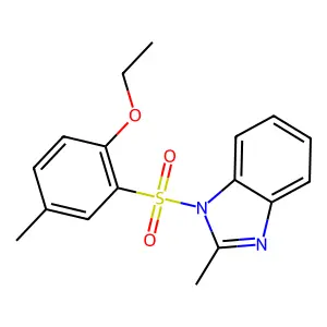 1-(2-ethoxy-5-methylphenyl)sulfonyl-2-methylbenzimidazole structure