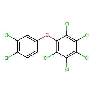 1,2,3,4,5-pentachloro-6-(3,4-dichlorophenoxy)benzene structure