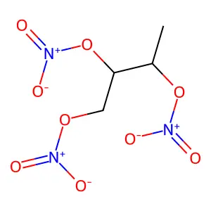 Butane-1,2,3-triyl trinitrate structure