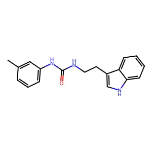 1-[2-(1H-indol-3-yl)ethyl]-3-(3-methylphenyl)urea structure
