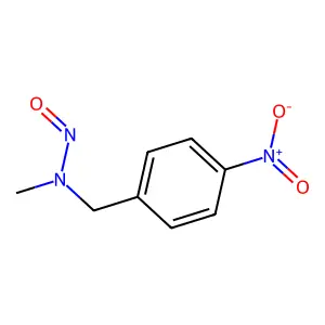 N-methyl-N-[(4-nitrophenyl)methyl]nitrous amide structure