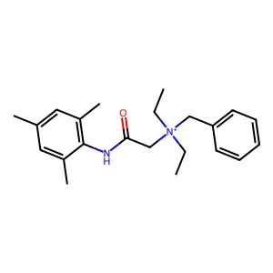 AMMONIUM, BENZYLDIETHYL(((2,4,6-TRIMETHYLPHENYL)CARBAMOYL)METHYL)- structure