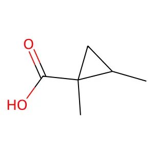 1,2-Dimethylcyclopropanecarboxylic acid structure