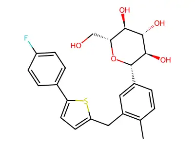 Canagliflozin structure