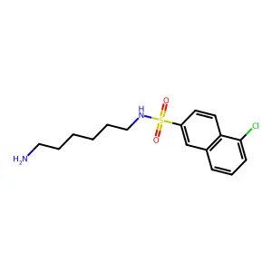 N-(6-aminohexyl)-5-chloronaphthalene-2-sulfonamide structure