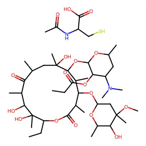 Erythromycin stinoprate structure