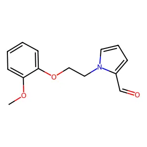 1-[2-(2-Methoxy-phenoxy)-ethyl]-1H-pyrrole-2-carbaldehyde structure