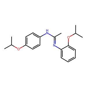 N'-(2-propan-2-yloxyphenyl)-N-(4-propan-2-yloxyphenyl)ethanimidamide structure