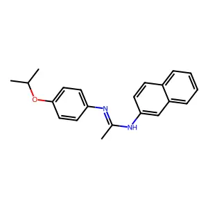 ACETAMIDINE, N-(p-ISOPROPOXYPHENYL)-N'-2-NAPHTHYL- structure