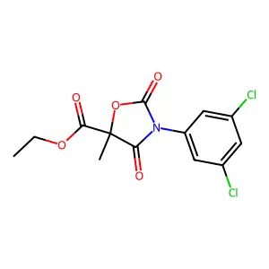 ethyl 3-(3,5-dichlorophenyl)-5-methyl-2,4-dioxo-1,3-oxazolidine-5-carboxylate structure