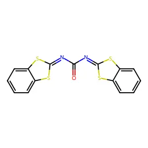 1,3-bis(1,3-benzodithiol-2-ylidene)urea structure