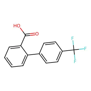 2-[4-(trifluoromethyl)phenyl]benzoic acid structure