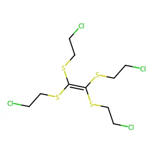 1,1,2,2-tetrakis(2-chloroethylsulfanyl)ethene structure