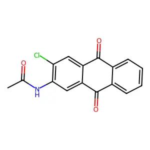 N-(3-chloro-9,10-dioxoanthracen-2-yl)acetamide structure