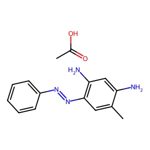 1,3-Benzenediamine, 4-methyl-6-(phenylazo)-, monoacetate structure