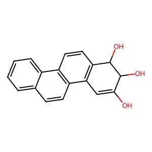 1,2-dihydrochrysene-1,2,3-triol structure
