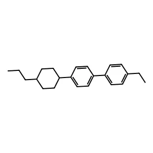 1,1'-Biphenyl, 4-ethyl-4'-(4-propylcyclohexyl)-, trans- structure