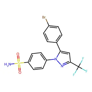 Compound C16H11BrF3N3O2S structure