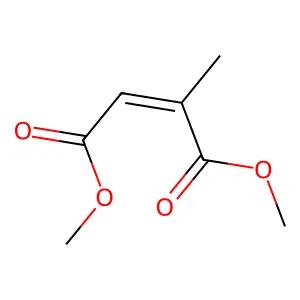 dimethyl 2-methylbut-2-enedioate structure